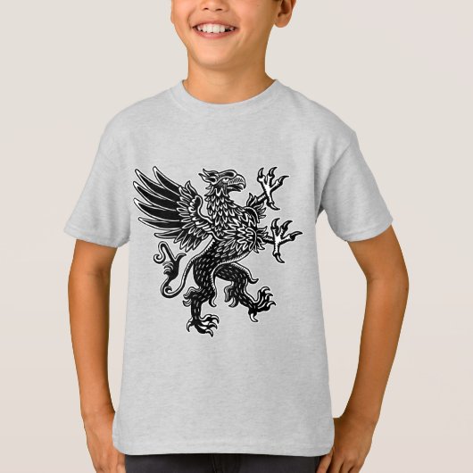 Griffin - T-shirt noir et blanc (Devant)