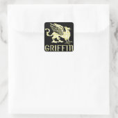 Griffin Vierkante Sticker (Tas)