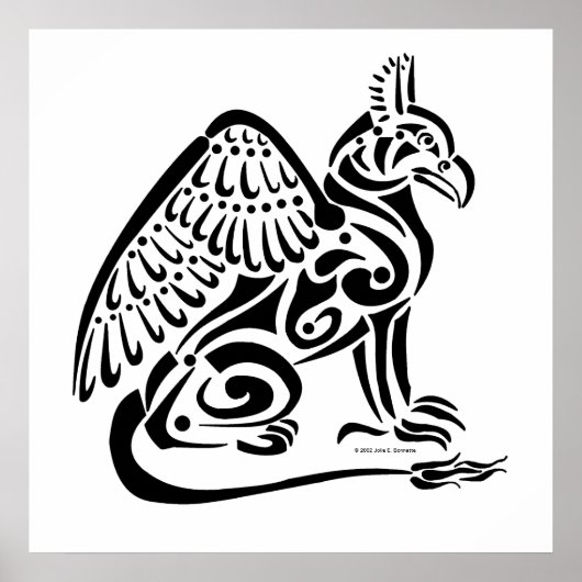 Griffin (zwart) Poster (Voorkant)