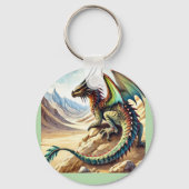 Griffins, Dragons, & Desolate landscapes Sleutelhanger (Achterkant)