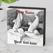 Griffins sculptuur monochrome potlood Art