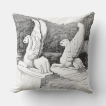 Griffins sculptuur monochrome potlood Art