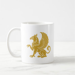 Griffioen van Abdera Oud-Grieks Gouden Embleem Koffiemok
