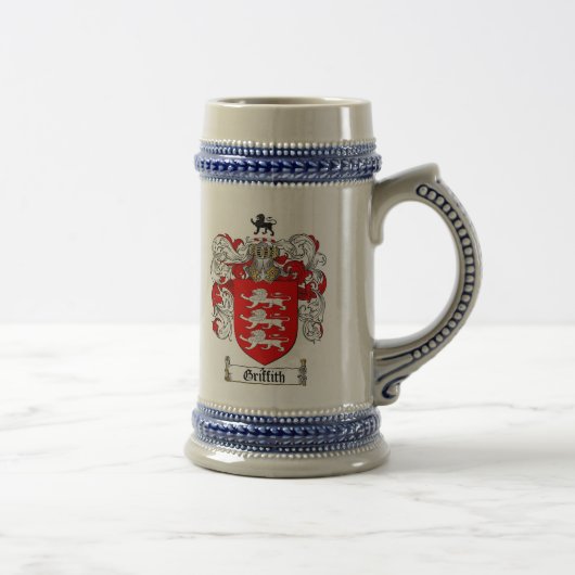 Griffith Coat of Arms Stein / Griffith Crest Stein Bierpul (Rechts)