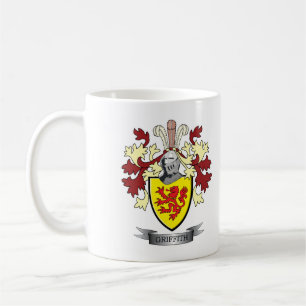 Griffith Family Crest Coat of Arms Koffiemok