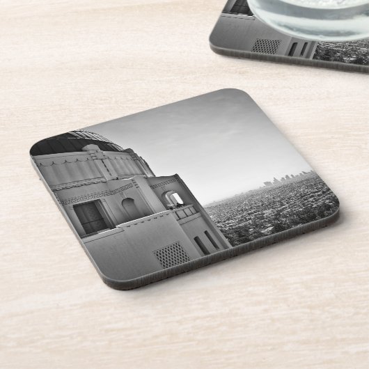 Griffith Observatory en Downtown Los Angeles Bier Onderzetter (Linkerzijde)