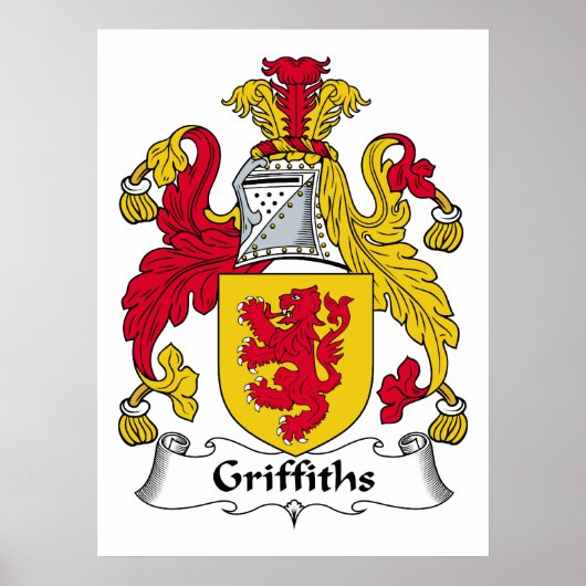Griffiths Family Crest Poster (Voorkant)