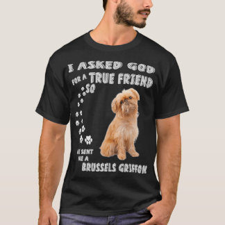Griffon Belge Dog Mom Dad Costume, Cute Brussels G T-shirt