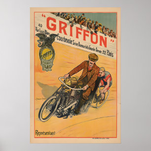 Griffon Vintage Fiets Poster Prints