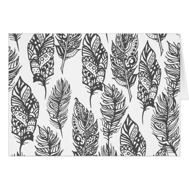 Griffonnage doux de plumes (Devant horizontal)