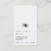 Griffonnage minimal et carte de visite de moder (Dos)