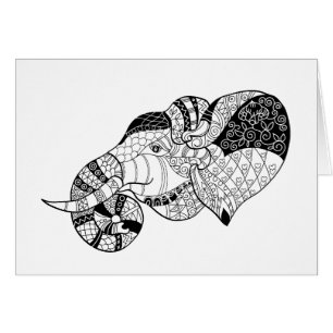 Griffonnage principal de Zenstyle d'éléphant
