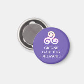 Grigne Gàidhlig Ghlaschu Button Magnet Magneet (Voorkant / Achterkant)