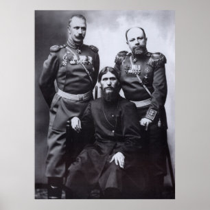Grigori Rasputin-generaal Putyatin-kolonel Lotman Poster