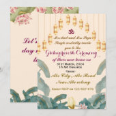 grihapravesh-ceremonie kaart (Voorkant / Achterkant)