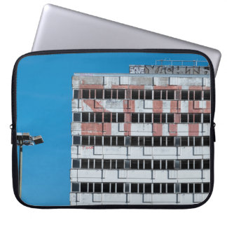 GRIJE EN ZWARTE POSTLAMP LAPTOP SLEEVE