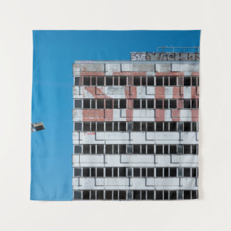 GRIJE EN ZWARTE POSTLAMP WANDKLEED