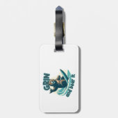 Grijns en Beer het Bagagelabel (Achterkant verticaal)