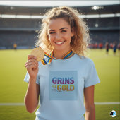 Grijns voor Gold Funny T-shirts
