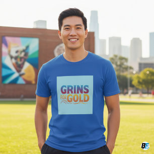 Grijns voor Gold Funny T-shirts