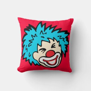 Grijnzende clown grafische kussen