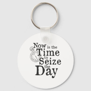 Grijp de Dag Ck Motivational Quote Om Naar School Sleutelhanger
