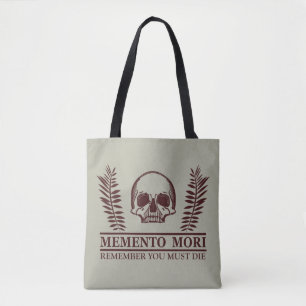 Grijp de Dag Memento Mori schedel Draagtas