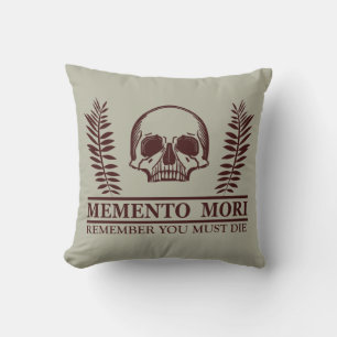 Grijp de Dag Memento Mori schedel Kussen