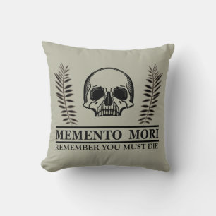 Grijp de Dag Memento Mori schedel Kussen