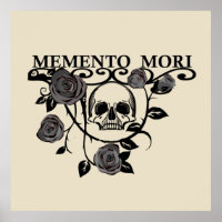 Grijp de Dag - Zwarte Rozen - Memento Mori Schedel