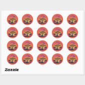 Grijp de Glorie." Ronde Sticker (Vel)