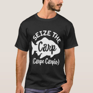 Grijp de Karper Carpe Carpio Karpervisser Karperja T-shirt