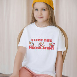 Grijp de miauw-ment schattige manga cartoon kinder t-shirt
