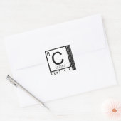 Grijp me! Koolstofkopie Vierkante Sticker (Envelop)