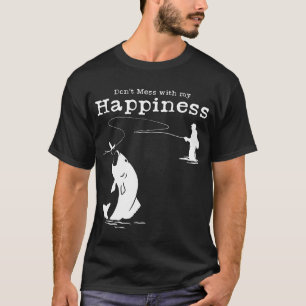 Grijp mijn geluk niet aan - Fly Fishing T-shirt