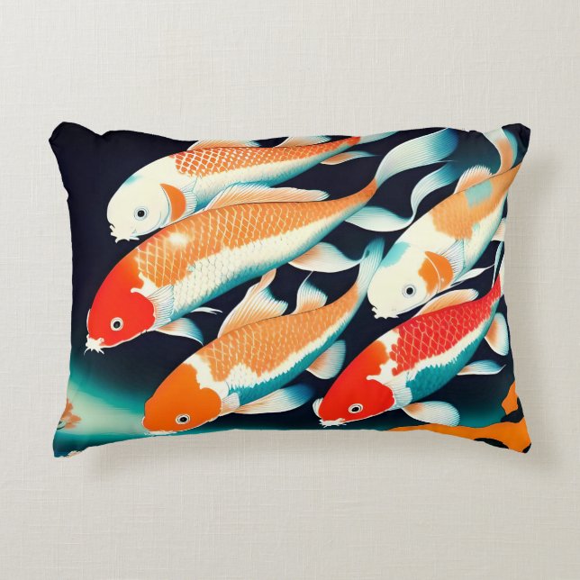 GRIJPEN VAN KOI ACCENT KUSSEN (Voorkant)