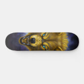 Grijpende gele wolf Skateboard (Horizontaal)