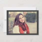 Grijs 4 Foto Afstuderen Opslaan Datum bekendmaking (Achterkant)