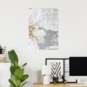 Grijs Abstract Botanisch Schilderen Wall Art Poste Poster (Thuiskantoor)