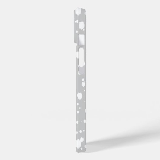 Grijs Abstract Verspreide Stippen Case-Mate iPhone Case (Achterkant / Links)
