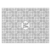 Grijs Abstract vierkantenpatroon Tafelkleed (Voorkant (Horizontaal))