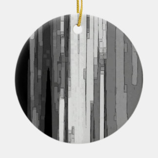 Grijs abstract zwart-wit kunstwerk keramisch ornament