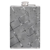 Grijs afbeelding verdeeld in rechthoek, helderheid heupfles (Achterkant)