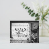 Grijs algemeen Briefkaart winkel (Staand voorkant)