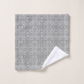 Grijs aztec patroon bad handdoek (Wasdoekje)