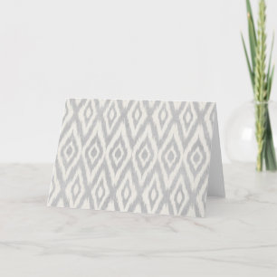 Grijs Azteekse Pastel Waterverf Ikat Soft geometri Feestdagen Kaart