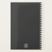 Grijs Bedrijf Professionele Schone Logo Planner (Achterkant)
