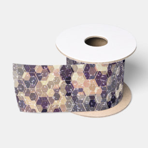 Grijs, beige geometrisch lint