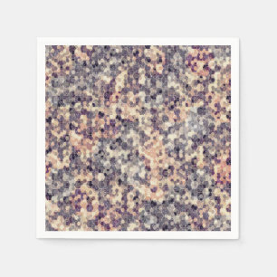 Grijs, beige geometrisch servet