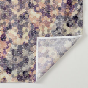 Grijs, beige geometrisch wandkleed